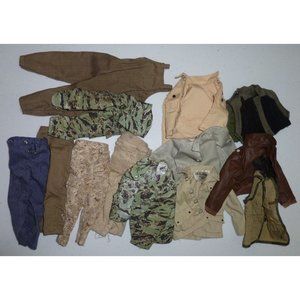 Lot GI Joe and Other 12" Clothing Uniforms Pants Jackets #2